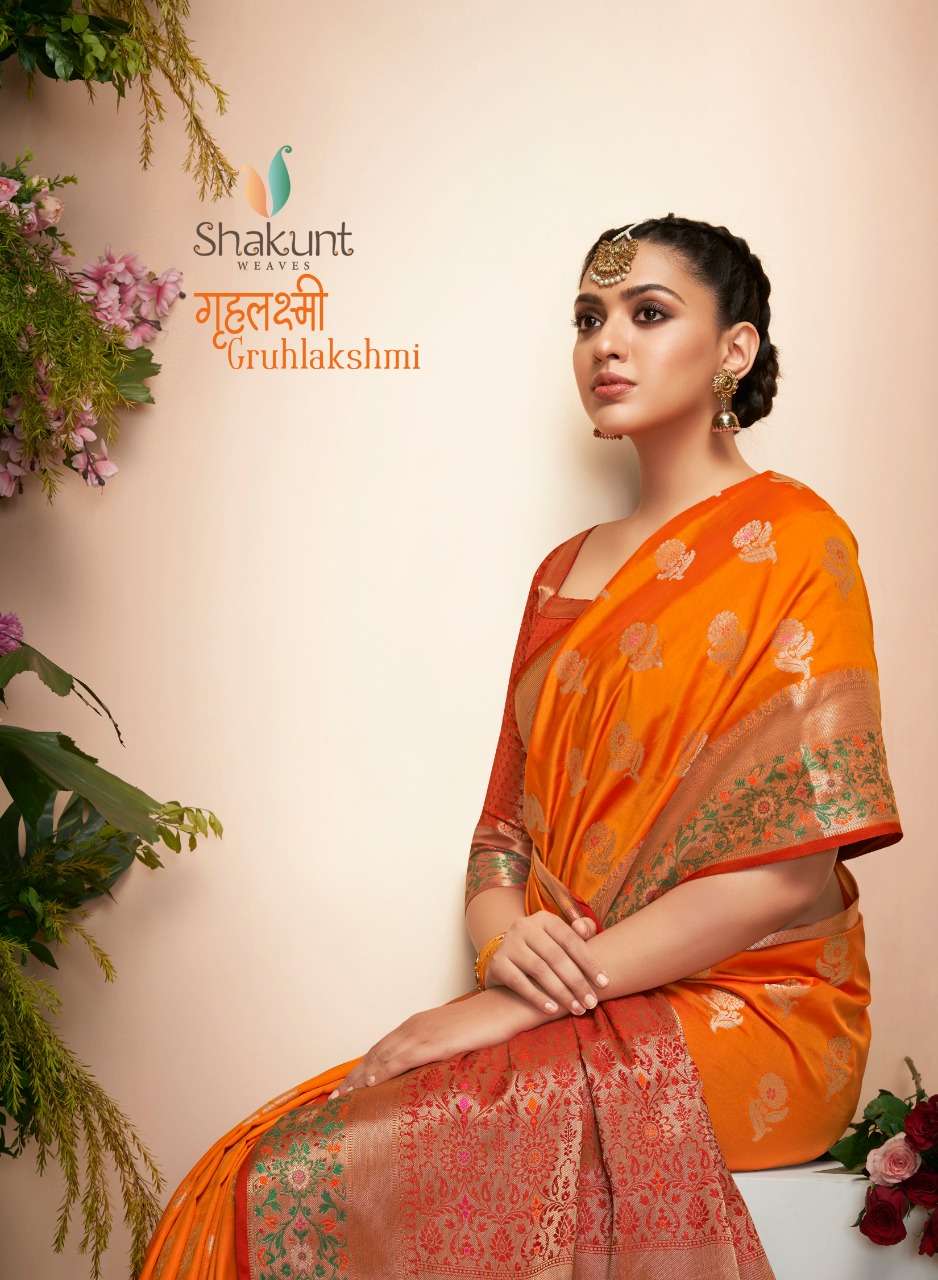 Buy Gruhlakshmi Shakunt Online Wholesale Designer Silk Saree